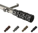 Phillip 13/16" Diameter Curtain Rod, Satin Nickel, 18-28"