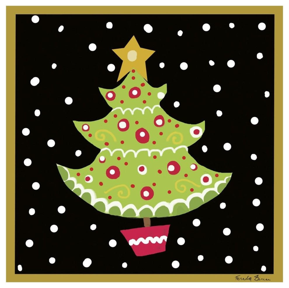 "The Night Before Christmas IV" Digital Paper Print by Farida Zaman, 26"x26"