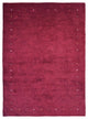 Hand Knotted Loom Silk Mix Area Rug Contemporary Red