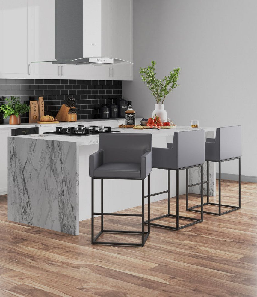 Manhattan Comfort Ambassador Bar Stool, Set of 2