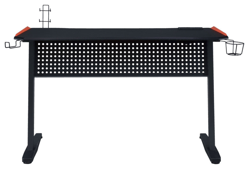 ACME Dragi Gaming Table With USB Port, Black and Red Finish