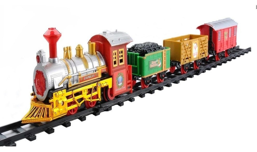 12-Battery Operated Animated Christmas Train Set With Sound