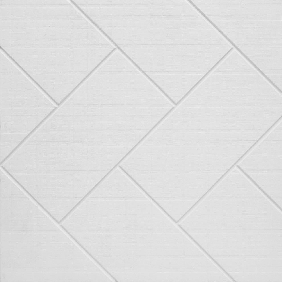 Transolid PWKX60368412-431 Prodigy 60"x36"x96" Shower Wall Kit White Herringbone
