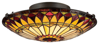 West End 2-Light Flush Mount, Vintage Bronze