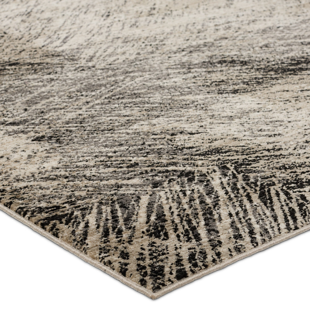 Jaipur Living Dairon Abstract Black/ Taupe Area Rug 5'3"X8'