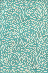 Oriental Weavers Meridian Blue/Ivory Floral Indoor/Outdoor Rug 8'6"X13'