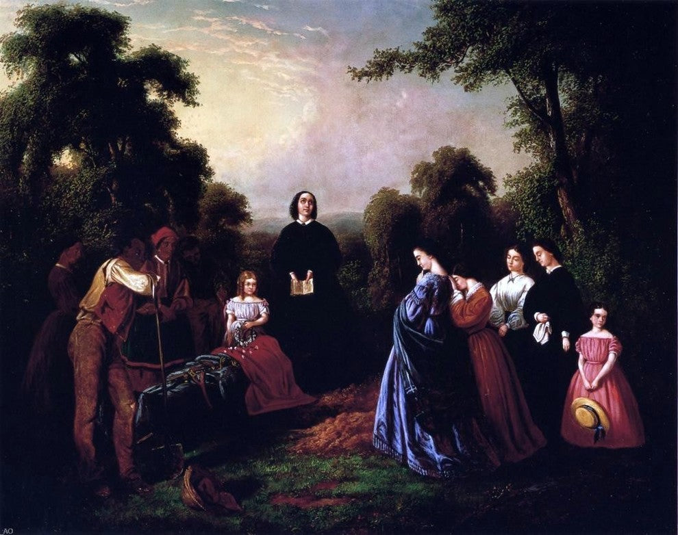 William D Washington The Burial of Latane, 20"x25" Wall Decal