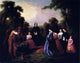 William D Washington The Burial of Latane, 20"x25" Wall Decal