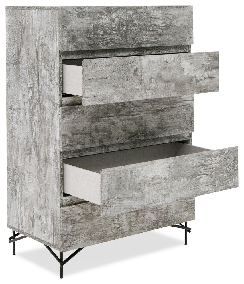 Nova Domus Aria Italian Modern Matte Gray Chest