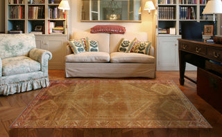 Semi Antique Najla Beige/Rust Rug, 4'7x7'9