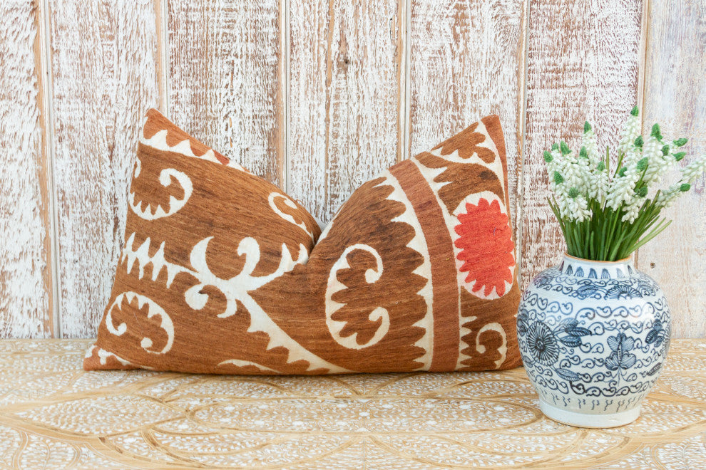 Llida Thuja Suzani Lumbar Pillow