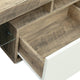 Vintage black TV cabinet MDF TV benches with Gray Walnut finish