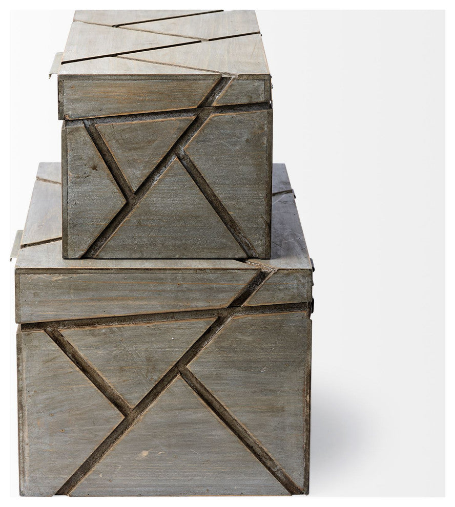 Set of 2 Nesting Jewelery Boxes, Niobe
