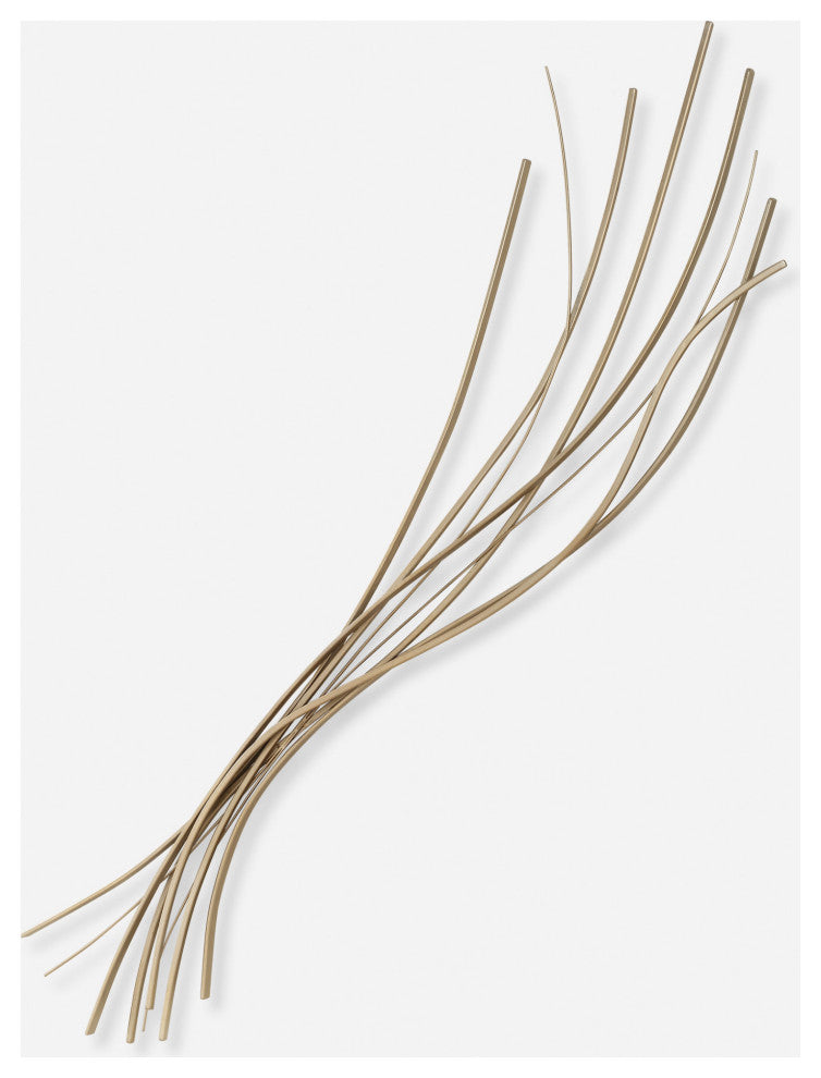 Uttermost 04372 Frequencies 13" Tall Iron Wall Sculpture - Silver