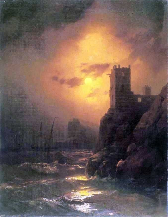 Ivan Constantinovich Aivazovsky Tower Shipwreck Wall Decal