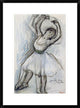 "Study of a Dancer" Framed Digital Print by Edgar Degas, 21x30"