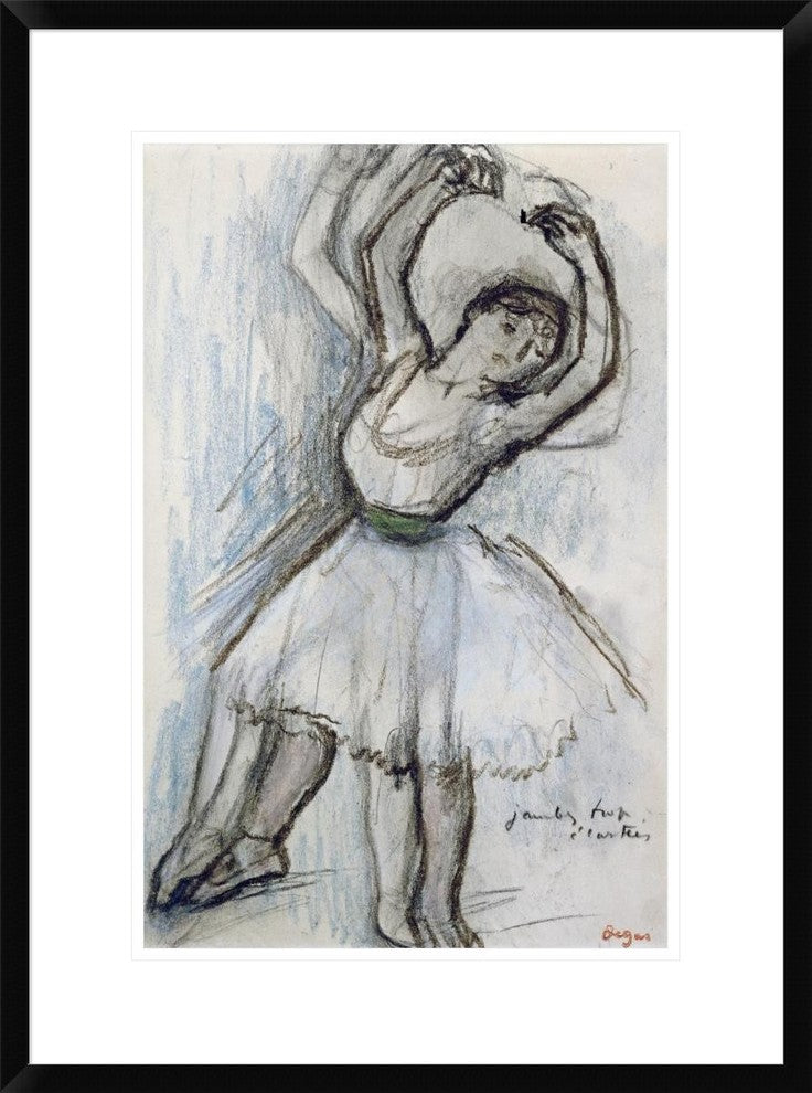 "Study of a Dancer" Framed Digital Print by Edgar Degas, 21x30"