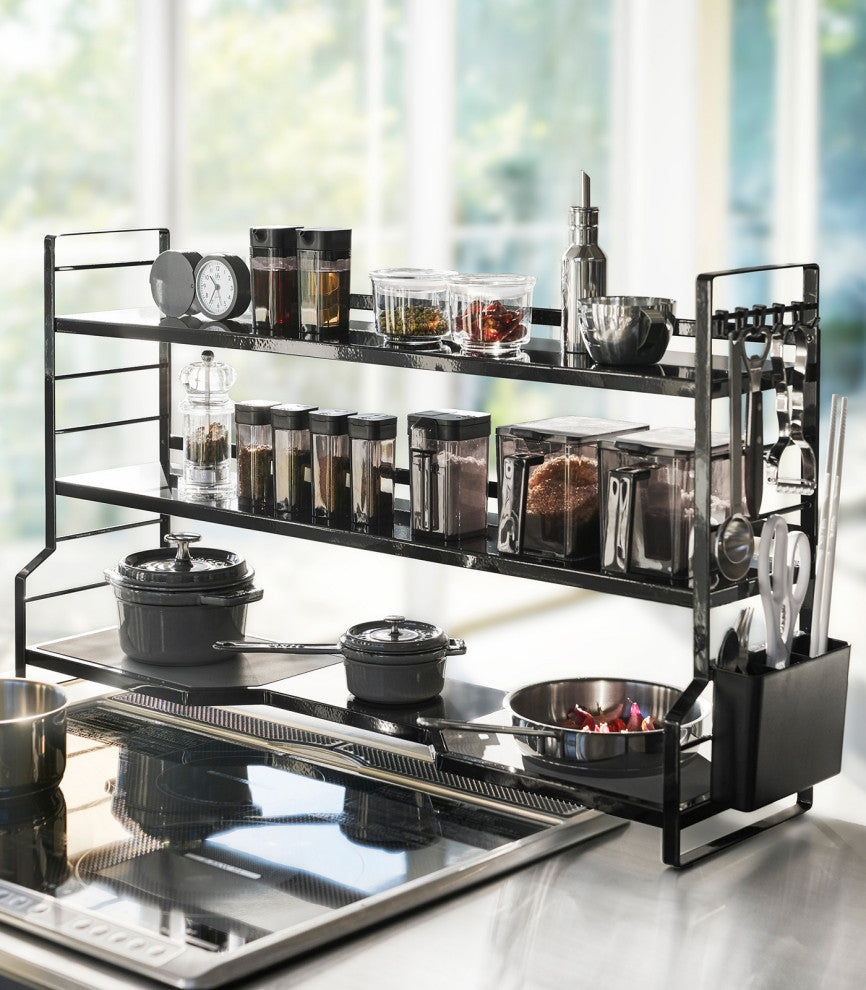 Tower Countertop 3-Shelf Rack, Black
