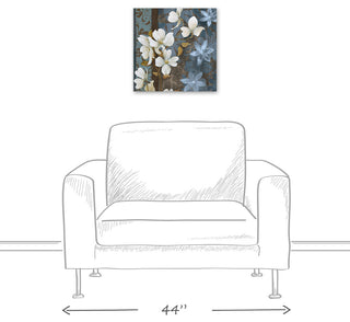 Peaceful Flowers 16x16 Canvas Wall Art