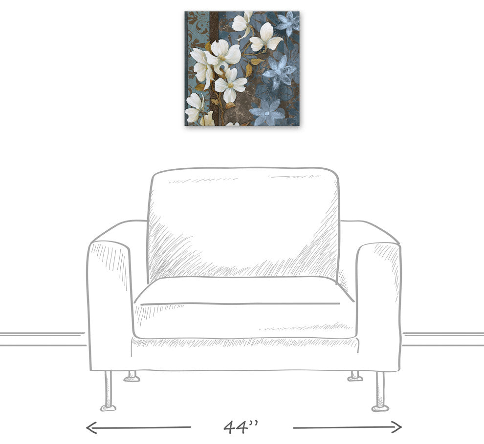 Peaceful Flowers 16x16 Canvas Wall Art