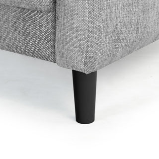 Safavieh Couture Nathaniel Tufted 3 Seater Sofa, Grey