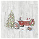 "Country Christmas III no Words on White Wood" Print by Anne Tavoletti, 20"x20"