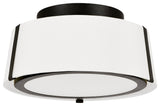Fulton 2-Light Ceiling Mount, Matte Black