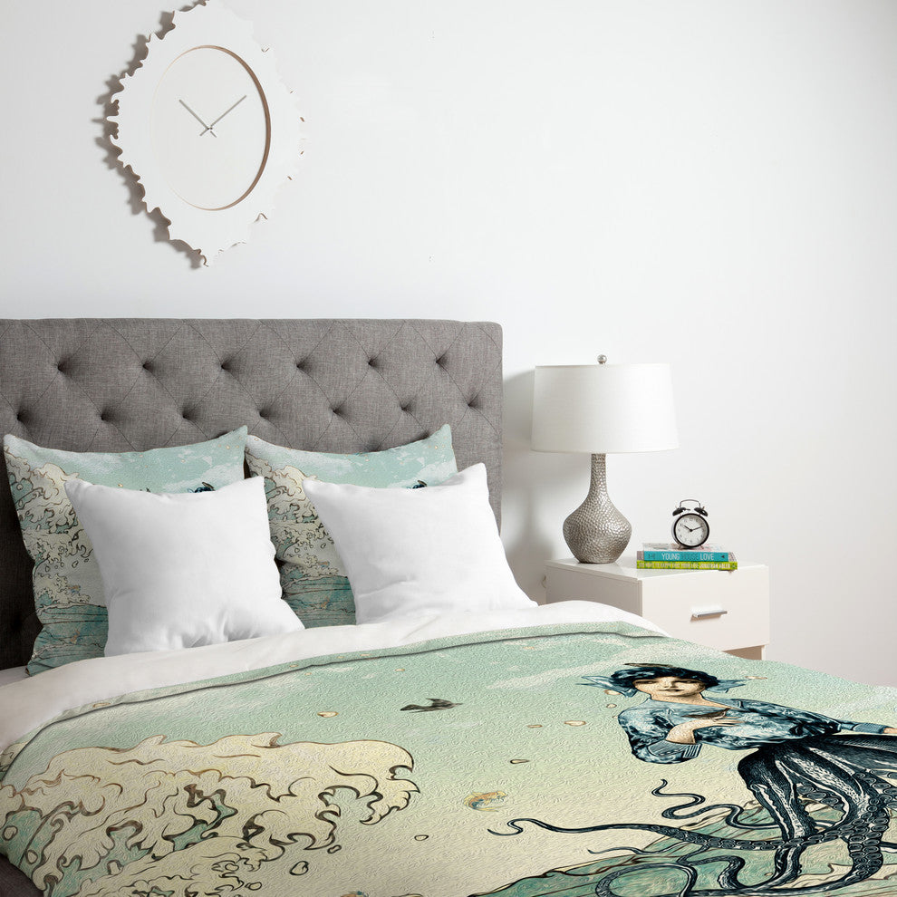 Deny Designs Belle13 Sea Fairy Duvet Cover - Lightweight