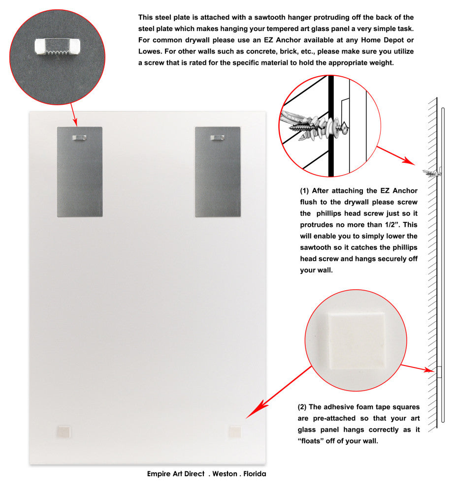 "Night Hamsa I" Wall Art Reverse Printed Tempered Glass With Silver Leaf