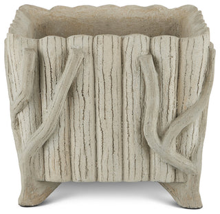 Square Faux Bois Planter