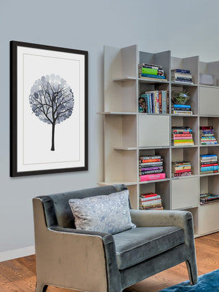 "Midnight Elm I" Framed Painting Print, 12x18