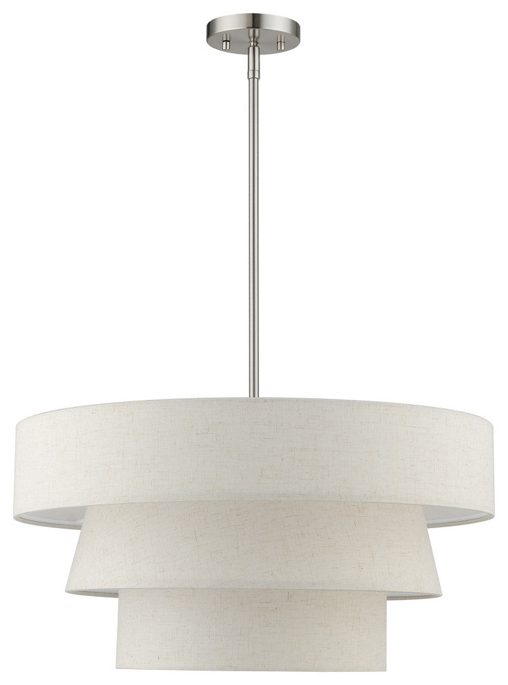 Chandler 4-Light Brushed Nickel Pendant Chandelier