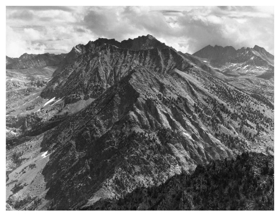 "From Windy Point, Middle Fork, Kings River Canyon, 1936" Paper Art, 24"x19"