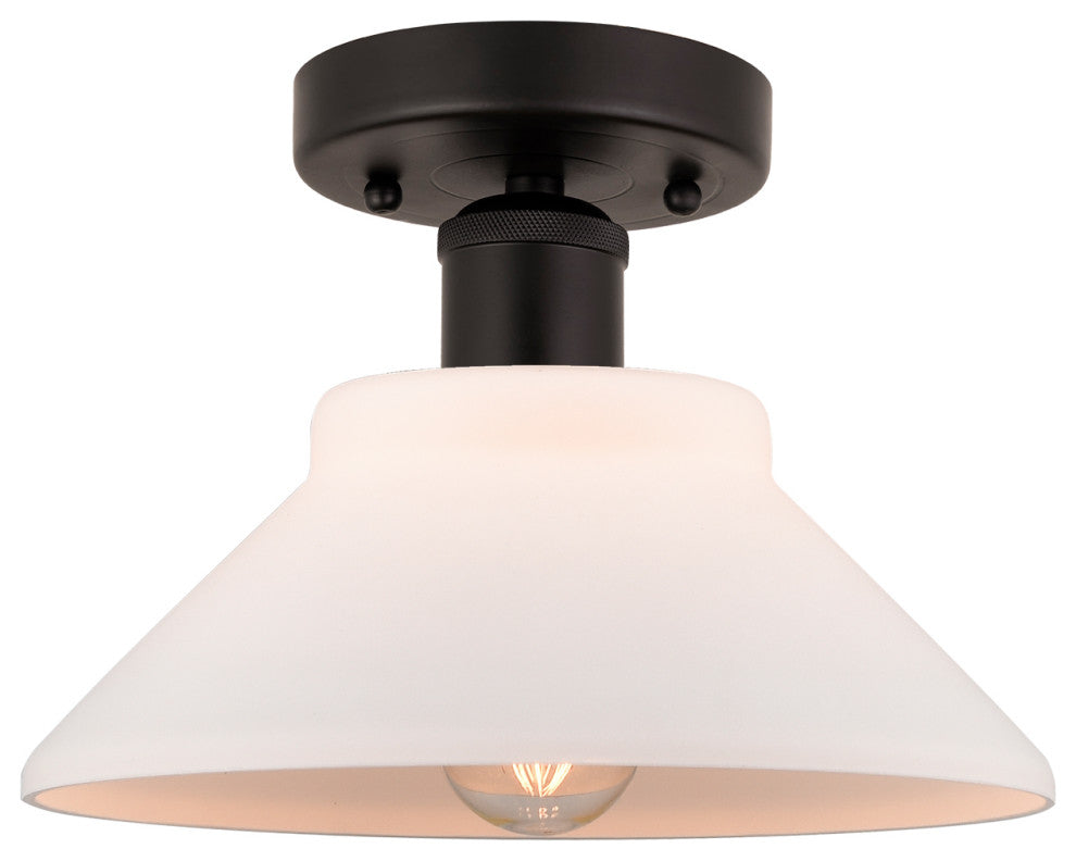 Innovations 616-1F-OB-G131 1 Light 8.375" Semi-Flush Mount, Oil Rubbed Bronze