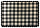 Buffalo Checkered Reversible Placemat, Set of 4, Black