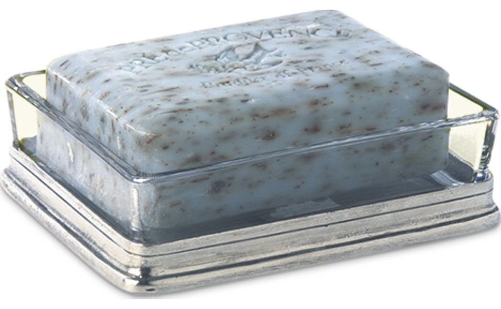 Match Butter/Soap Dish, Pewter