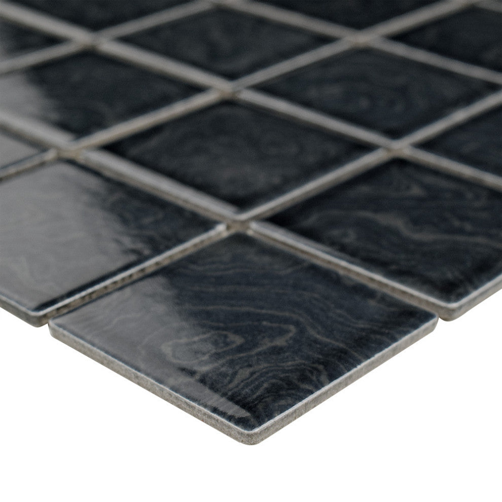 Resort Storm Black Porcelain Floor and Wall Tile
