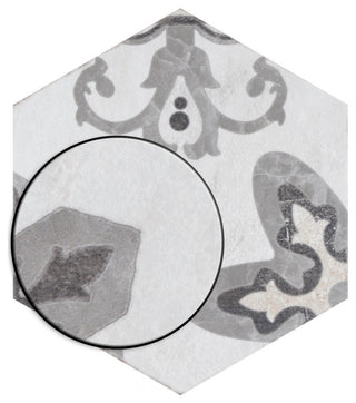 Mazzo Hex Deco Garden Porcelain Floor and Wall Tile