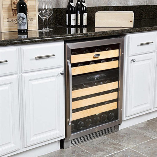 Whynter 46 Bottle Dual Temperature Zone Built-In Wine Refrigerator
