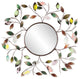 Denning Decorative Metallic Leaf Wall Mirror