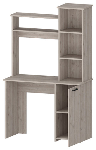 Rumford Computer Desk with Hutch and 3-Tier Storage Shelves