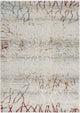 7"x10" Gold and Ivory Abstract Branches Area Rug