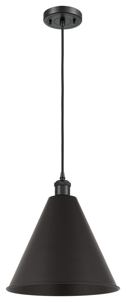 Ballston Cone Mini Pendant, Matte Black