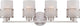 Nuvo 4-Light Fusion Vanity and Wall Light Fixture, Brushed Nickel