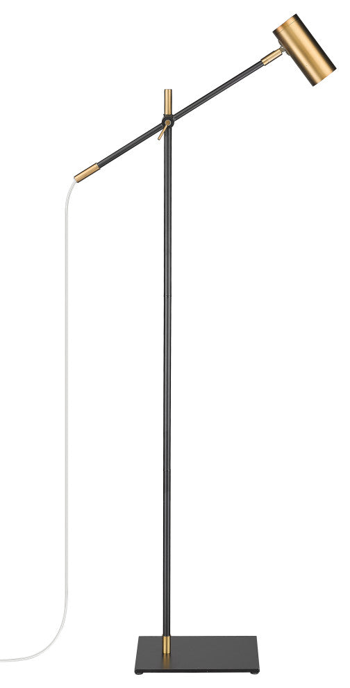 Zlite 814FL-MB-OBR 1-Light Floor Lamp, Olde Brass
