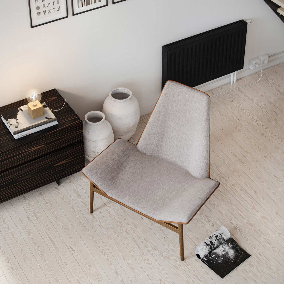 Kent Lounge Chair, Gray Denim
