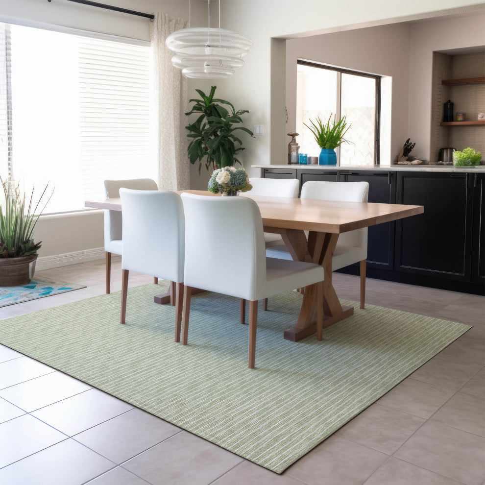Indoor/Outdoor Laidley LA1 Mist Machine Washable 3' x 5' Rug
