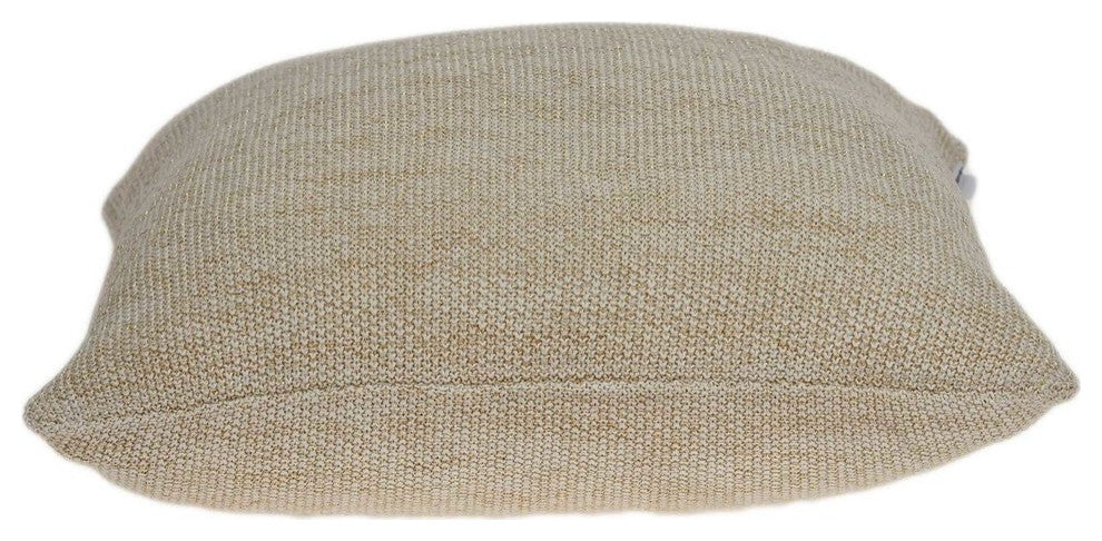 20" X 7" X 20" Stunning Transitional Tan Accent Pillow Cover With Poly Insert