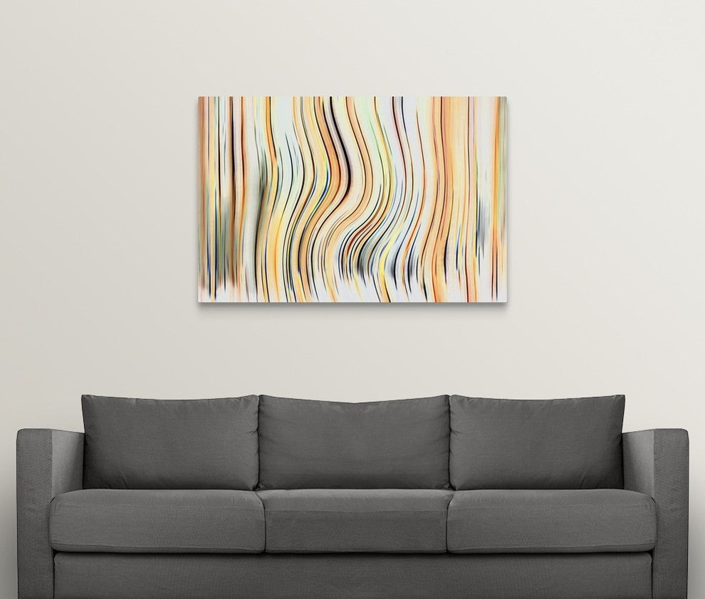 "Hypnotic lines" Wrapped Canvas Art Print, 48"x32"x1.5"