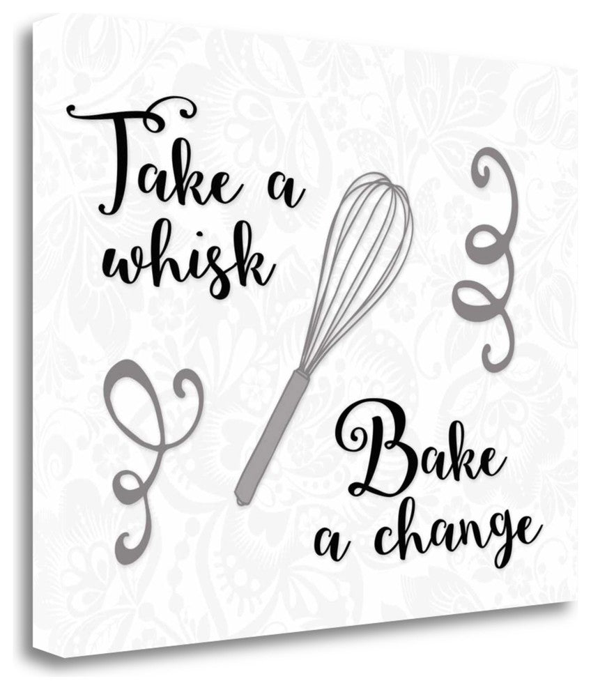 "Take A Whisk, Bake A Change" By Tara Moss, Giclee Print on Gallery Wrap Canvas
